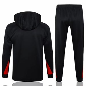 24-25 Liverpool FC Mens Black Training Hooded Technical Tracksuit