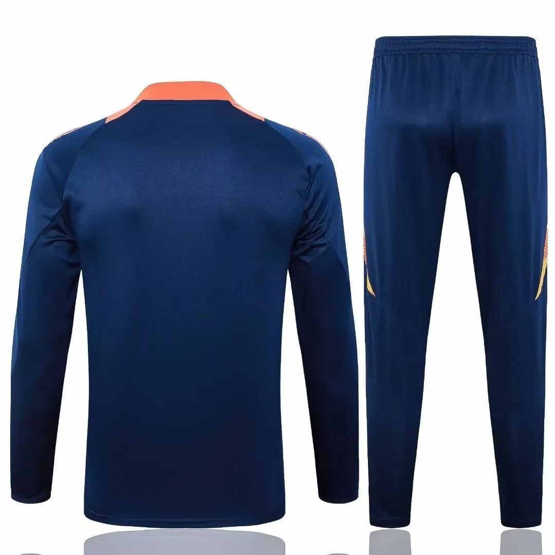 24-25 Manchester United FC Mens Navy Training Technical Tracksuit