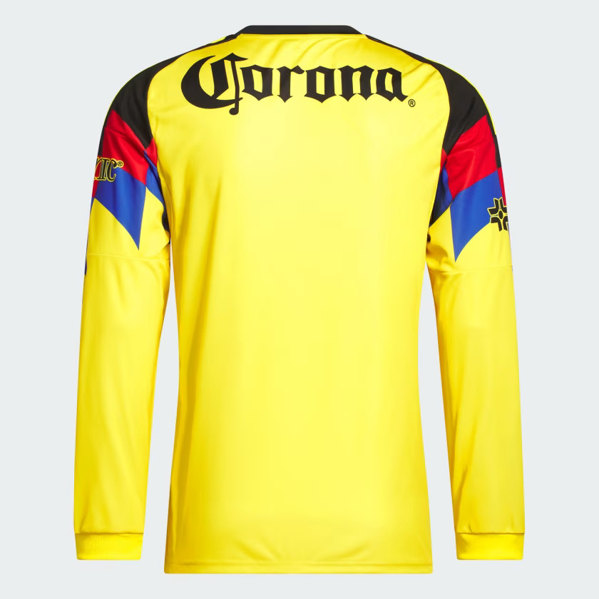 25-26 Club America Mens Home Long Sleeve Soccer Jersey