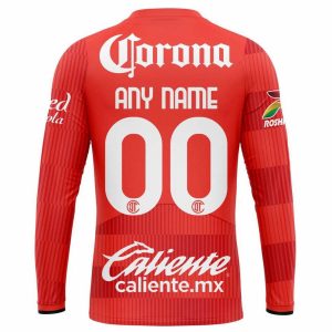 25-26 Toluca Mens Home Long Sleeve Soccer Jersey