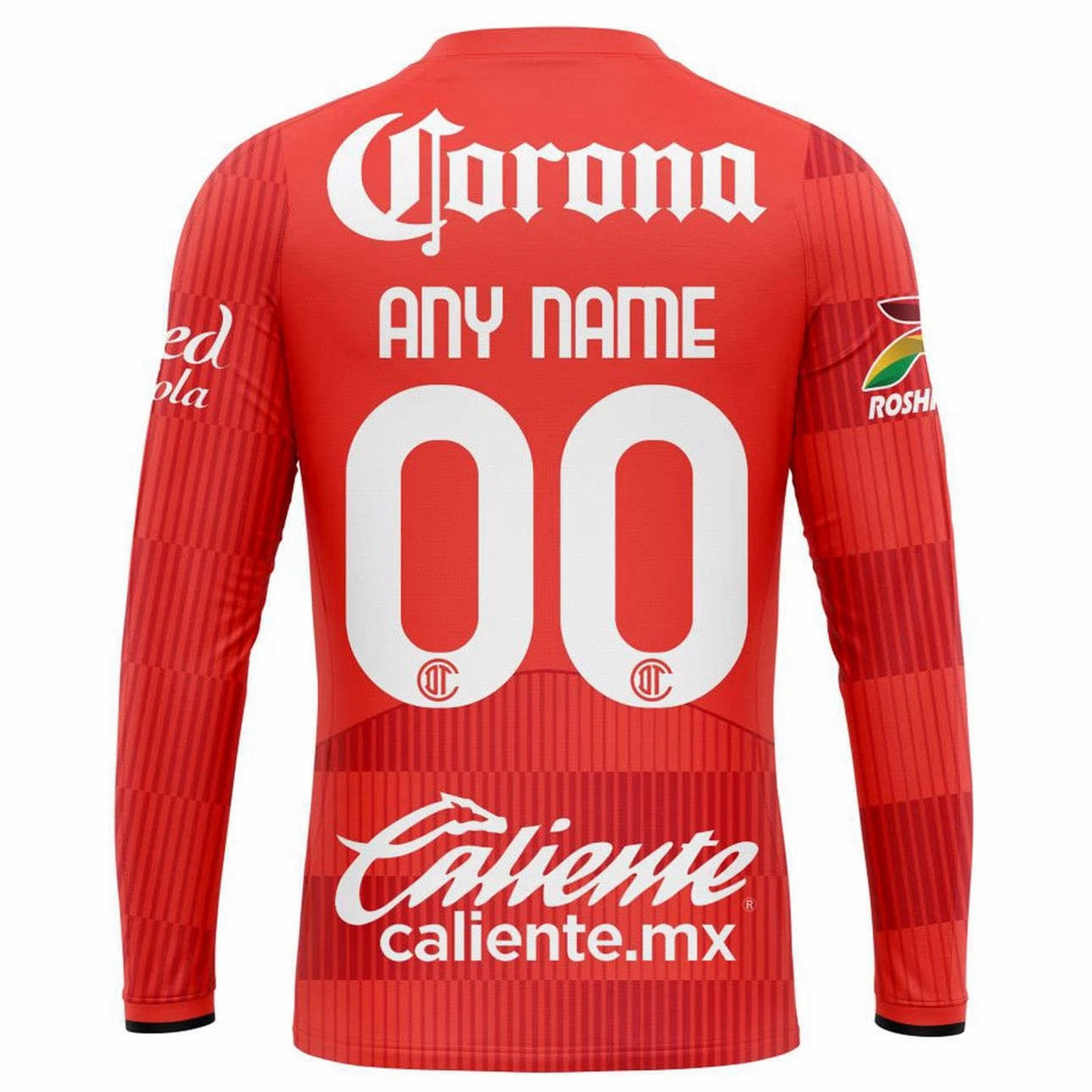 25-26 Toluca Mens Home Long Sleeve Soccer Jersey